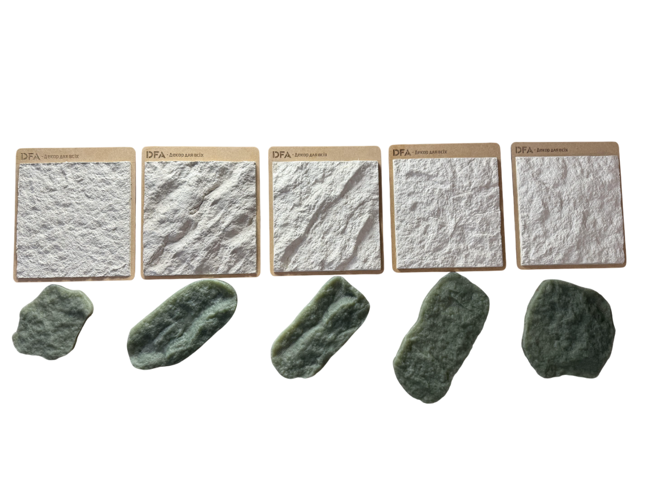 Декор рельефный DFA Мазанка из силиконовых штампов 5 шт. (H00004)