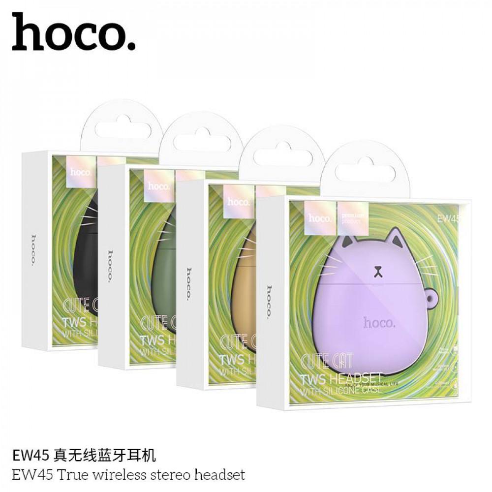 Навушники Bluetooth TWS Hoco EW45 Lilac cat - фото 2