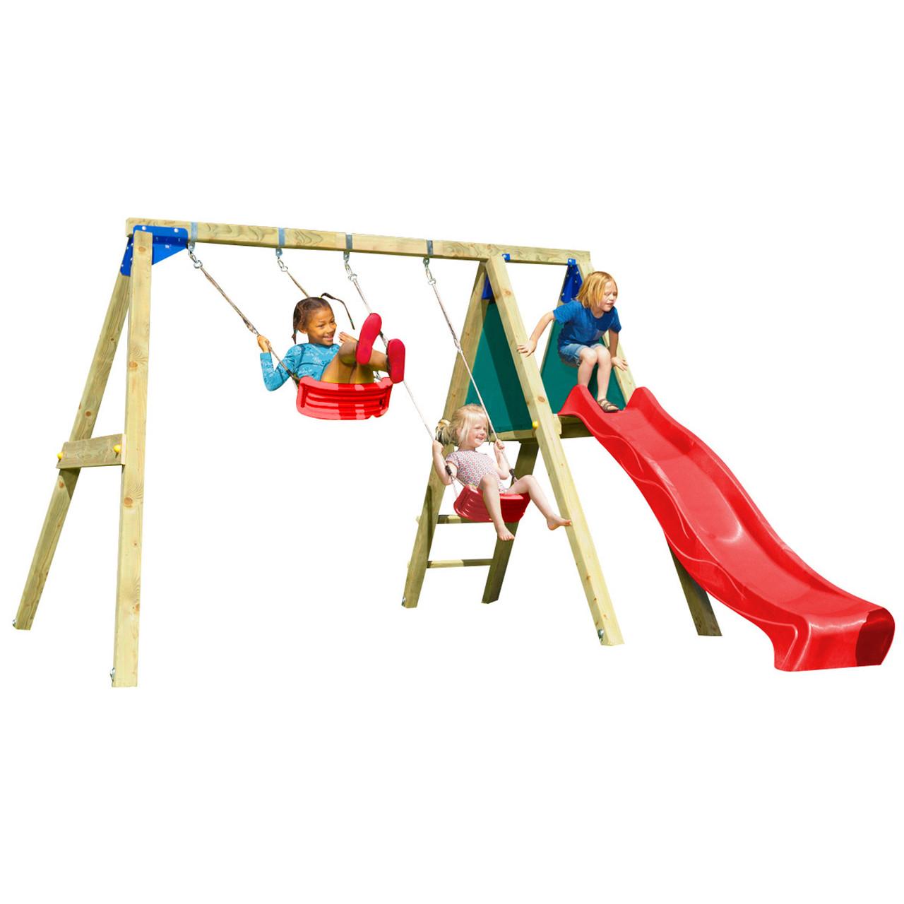 Качели с горкой детские KBT Blue Rabbit DECKSWING Красный (10163553)