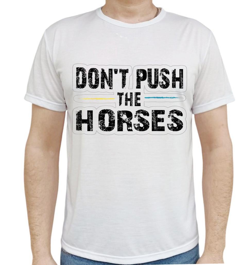 Футболка двостороння Don't push the horses 3XL Білий (28431831) Футболка двостороння Don't push the horses 3XL Білий (28431831)