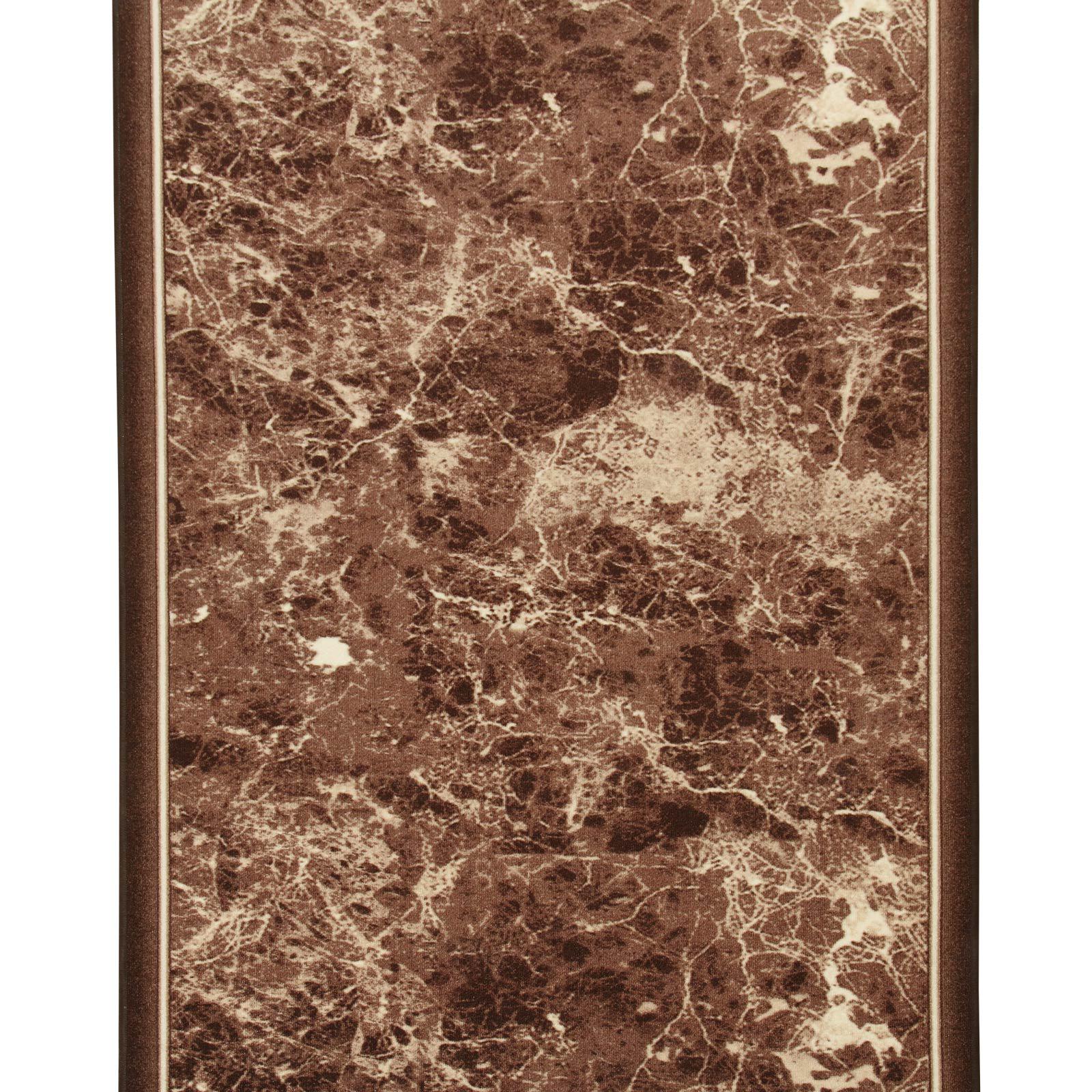 Дорожка ковровая безворсовая Ratio Print 1022SJ66-P5 1 м на резиновой основе Коричневый (00-00010748)
