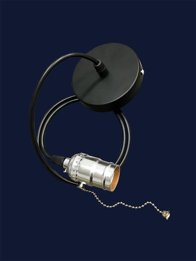 Підвісний світильник чорний без плафона з вимикачем на ланцюжку на патроні Levistella AMP35004-1 - фото 2 Підвісний світильник чорний без плафона з вимикачем на ланцюжку на патроні Levistella AMP35004-1 - фото 2