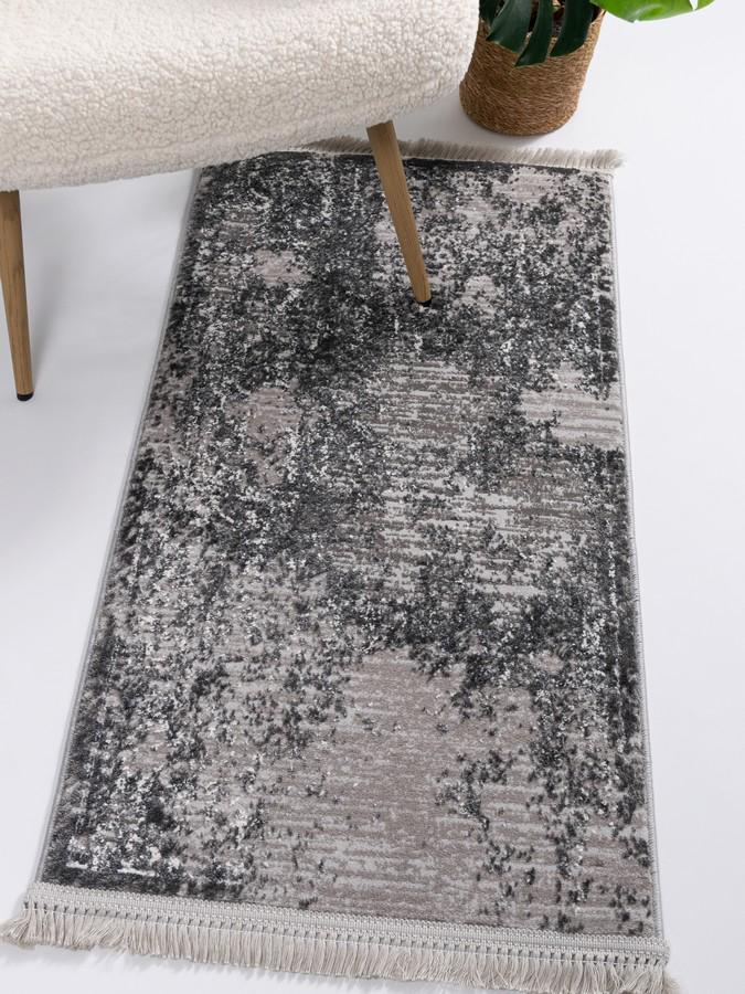 Килимок в спальню Levado 03916a 60х110 см Сірий