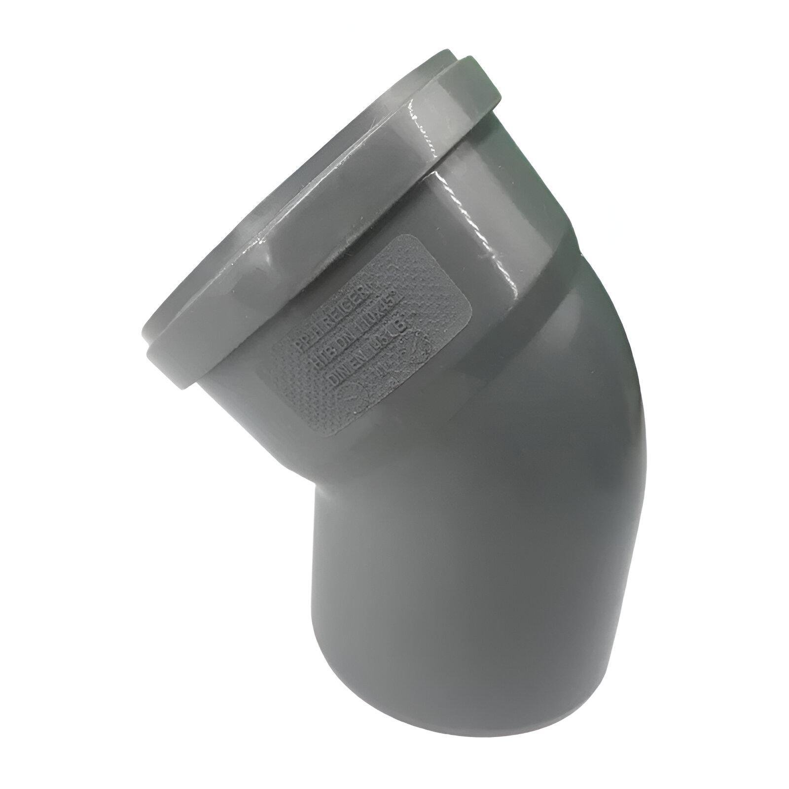 Колено канализационное REIGER PP-R TS 110 мм х 45° (TU-19988)