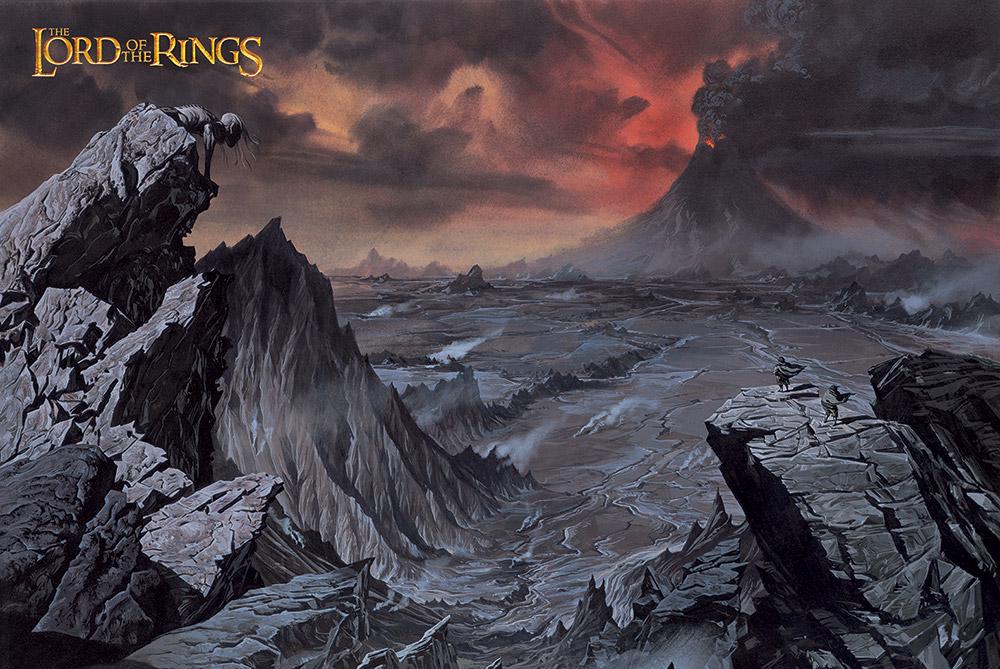 Постер плакат Властелин Колец Роковая Гора/The Lord of the Rings Mount Doom 61x91,5 см