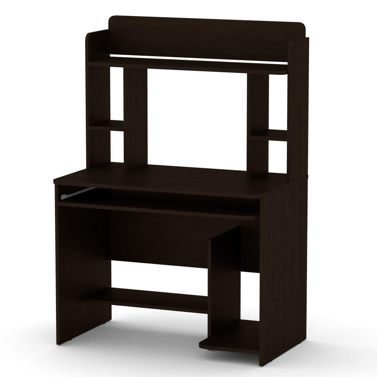 Стіл комп'ютерний Компаніт СКМ-6 100х60х144 см Венге темний (25410387) - фото 1 Стіл комп'ютерний Компаніт СКМ-6 100х60х144 см Венге темний (25410387) - фото 1