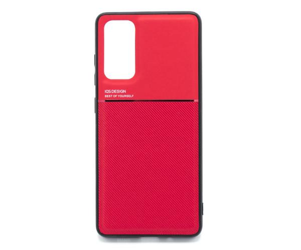 Чехол накладка c-KU IQS Design для Samsung Galaxy S20 FE Красный