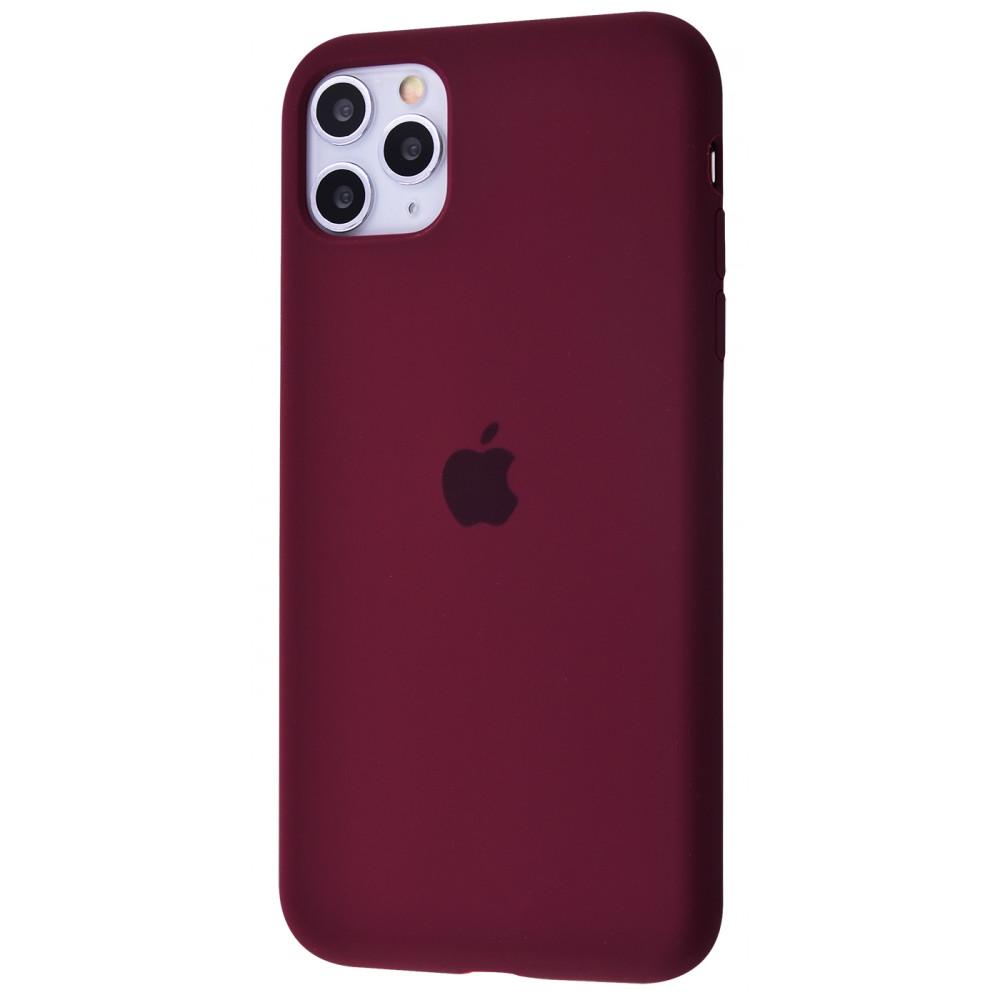 Чехол PRC Silicone case Full Cover для iPhone 11 Pro Max Plum