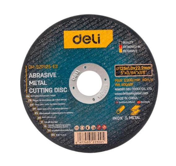 Круг отрезной абразивный Deli Tools EDH-SZP125-E3 125х1,0 мм (27206927)