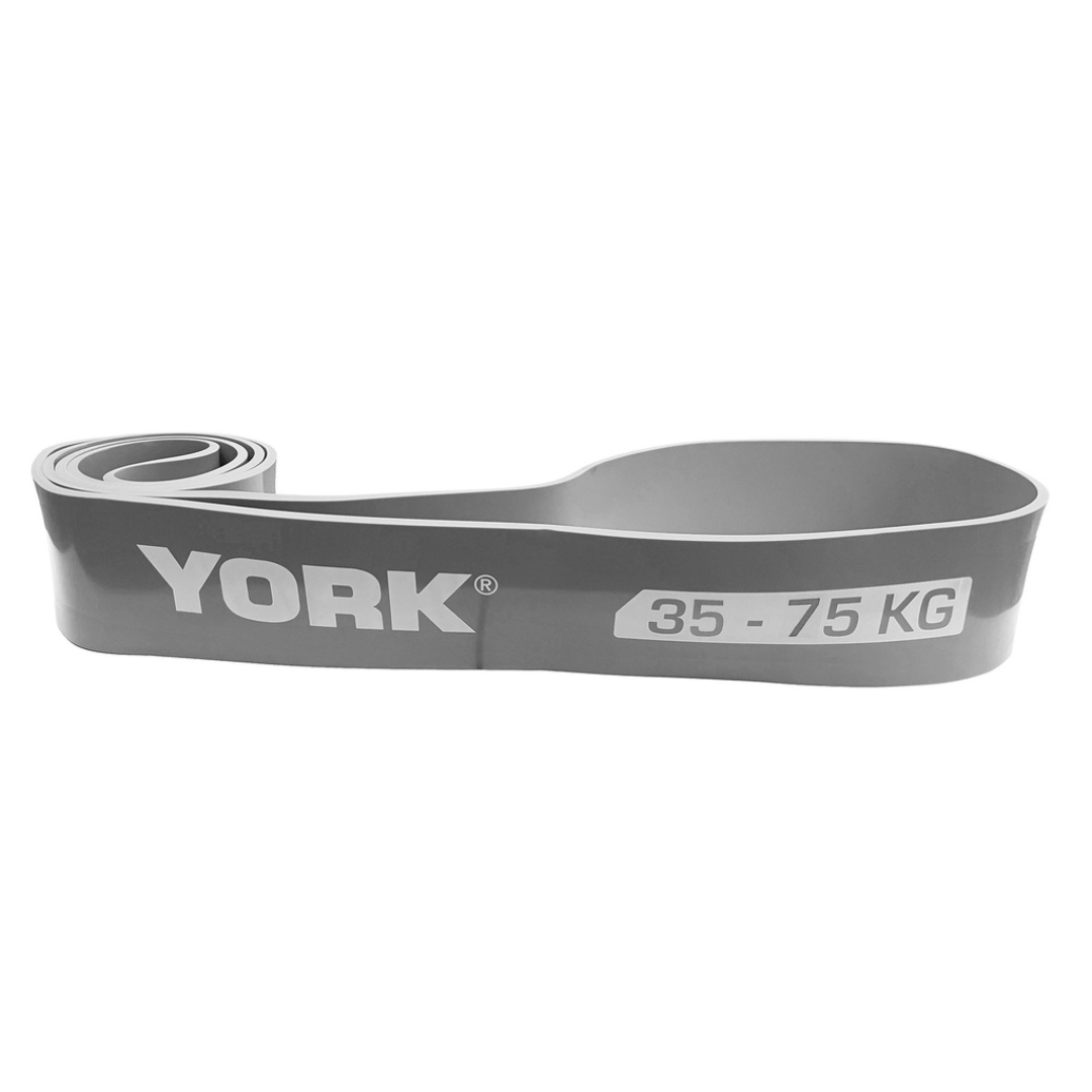 Резинка для фитнеса York 2080x85x4,5 мм 35-75 кг Серый (3548) - фото 4