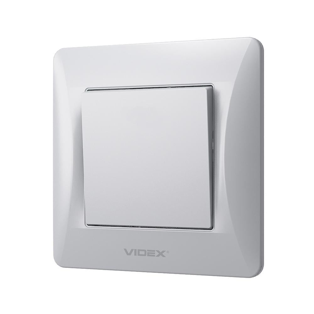 Вимикач одноклавішний Vіdех Bіnеrа Срібний (22551076) Вимикач одноклавішний Vіdех Bіnеrа Срібний (22551076)