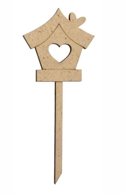 Заготовка для декупажа ROSA TALENT Топер Скворечник 4,9х12 см 5 шт.