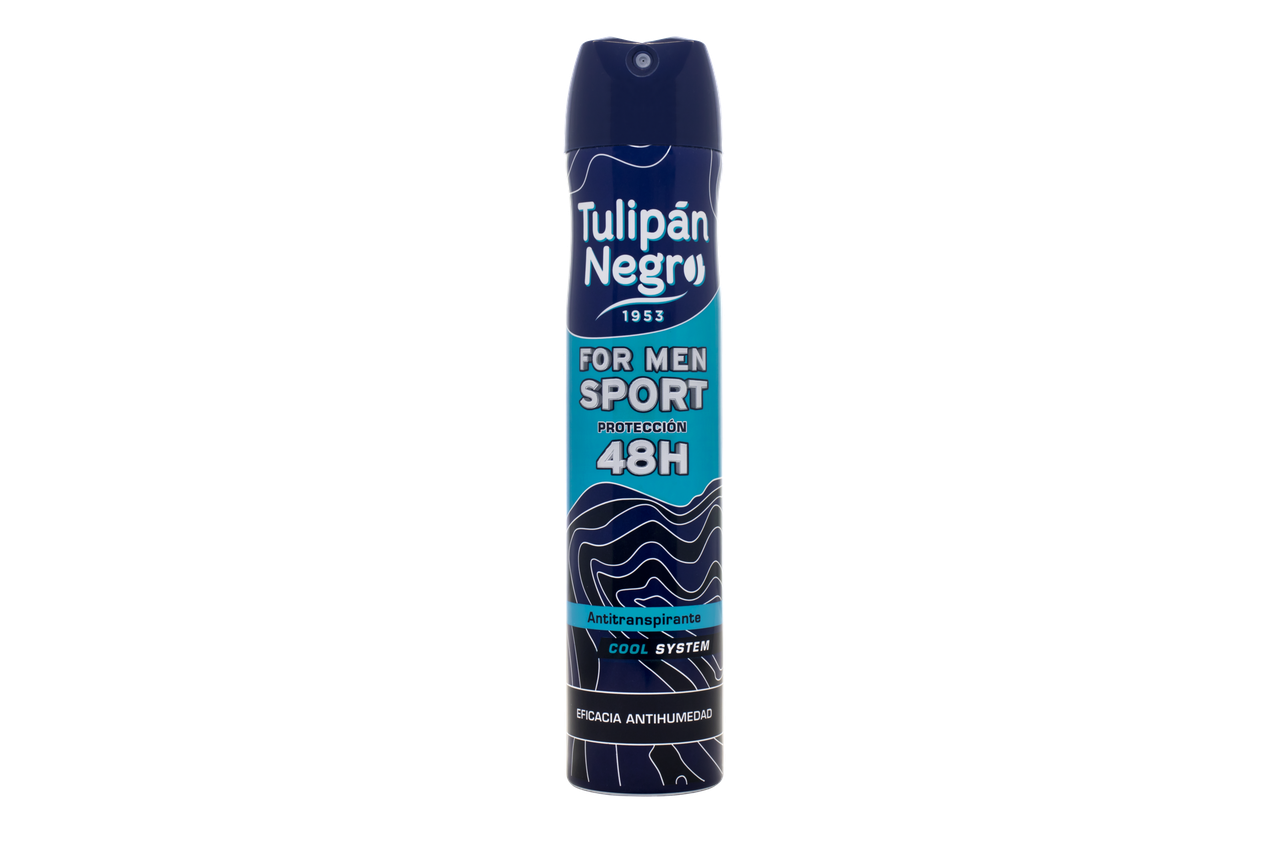 Дезодорант-антиперспирант для тела мужской Tulipan Negro for men sport 200 мл Дезодорант-антиперспирант для тела мужской Tulipan Negro for men sport 200 мл