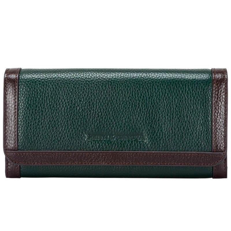 Кошелек женский Smith/Canova Althorp Green/Brown (26802 GREEN-BRN)
