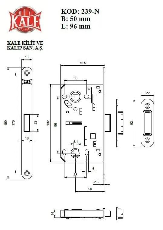Замок 239N WC магнитный межкомнатный с ответной планкой никель (1-30211) - фото 2 Замок 239N WC магнитный межкомнатный с ответной планкой никель (1-30211) - фото 2