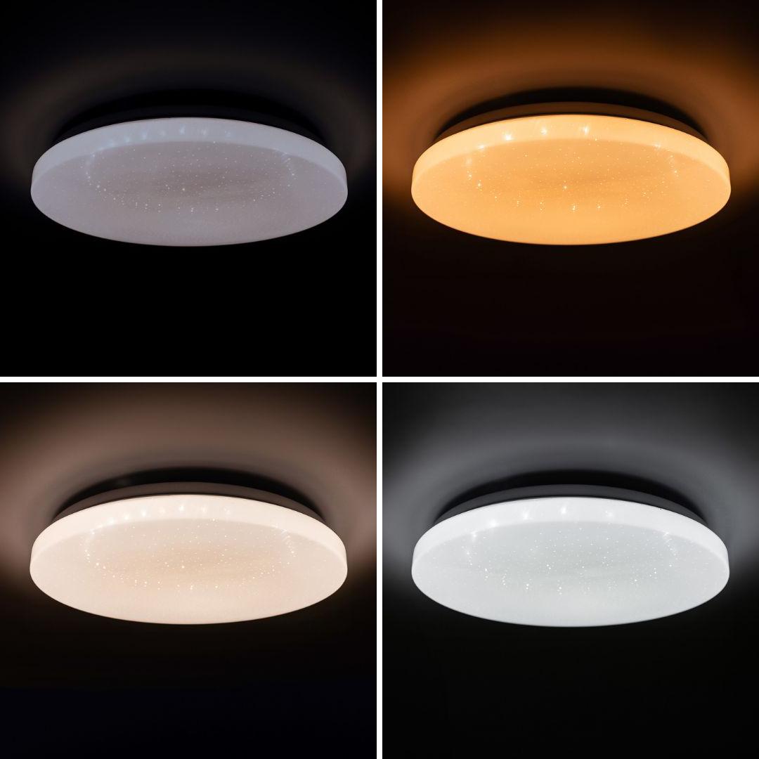 Потолочный светильник Vestum STARLIGHT звездное небо 80W 3000К-6500К с ДУ 480х65 мм - фото 2 Потолочный светильник Vestum STARLIGHT звездное небо 80W 3000К-6500К с ДУ 480х65 мм - фото 2