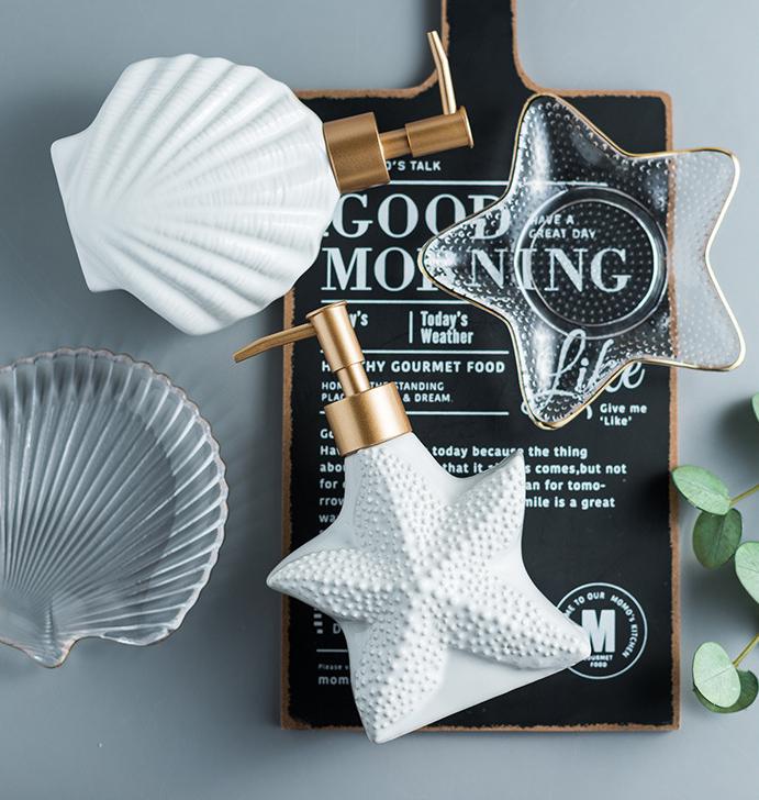 Дозатор для рідкого мила Морська зірка 11488 18,5х12 см 330 мл (4570263) - фото 4