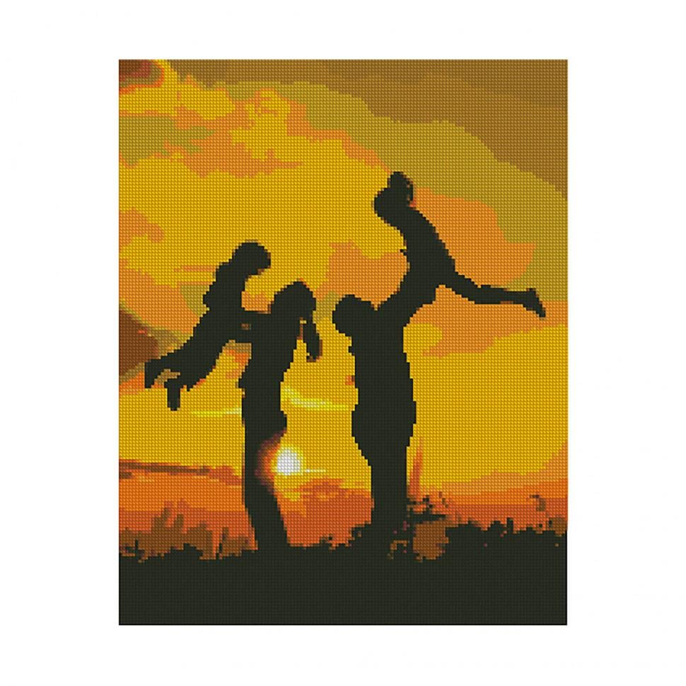 Алмазна мозаїка Strateg Сімейне щастя 40х50 см (FA40806)