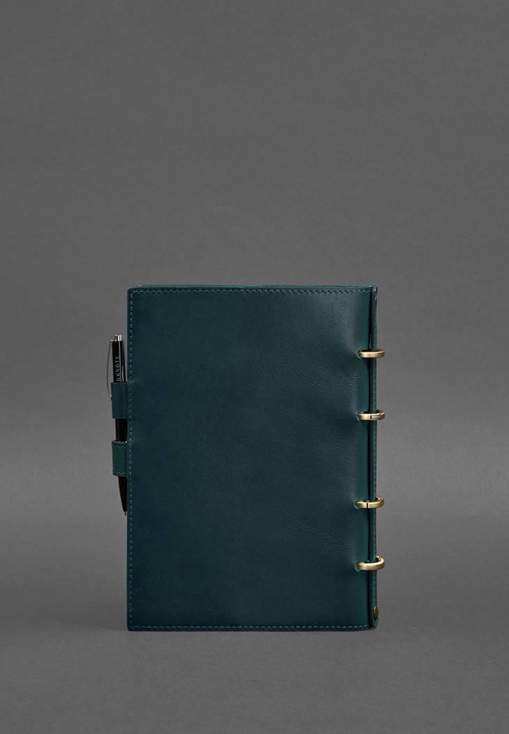 Блокнот шкіряний Софт-бук 9.1 з датованим блоком Зелений (A-027488) - фото 2 Блокнот шкіряний Софт-бук 9.1 з датованим блоком Зелений (A-027488) - фото 2