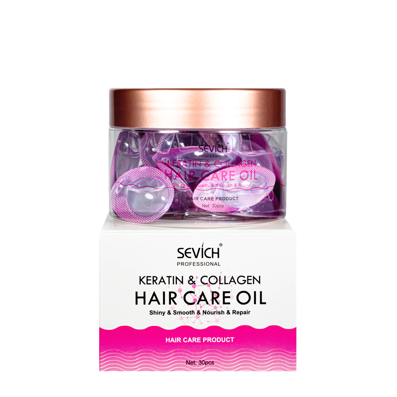 Масло капсулы для волос Sevich Keratin Collagen Hair Care Oil с коллагеном и кератином 30 шт. (1882682395)
