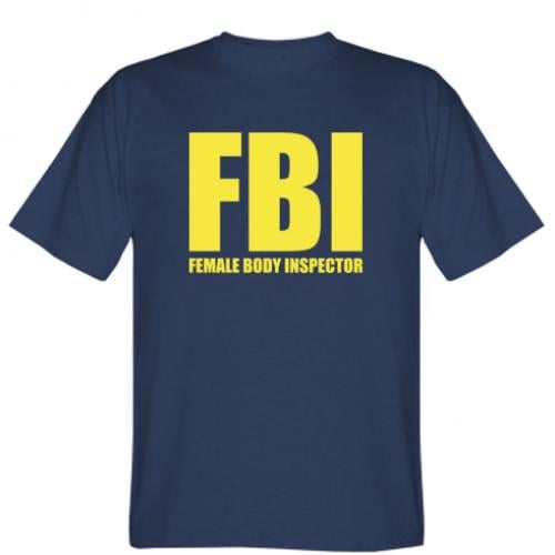 Футболка мужская Stedman FBI - Female Body Inspector XL Темно-синий (12192928-8-177778-XL)