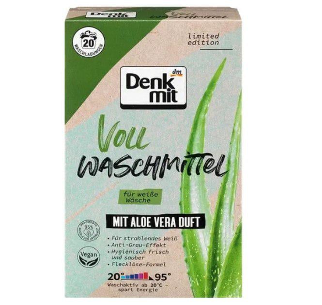 Порошок для прання DenkMit Aloe Vera для білих речей 20 прань 1,3 кг (13346566)