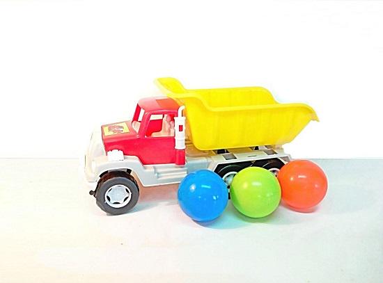Самосвал с набором шариков KinderWay Красный (KW-05-520-4)