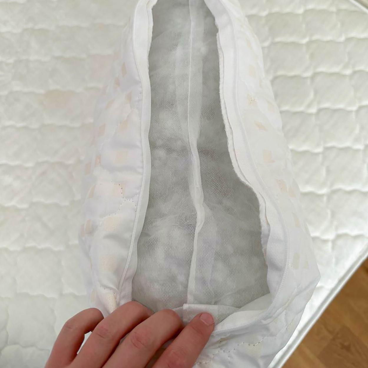 Подушка холлофайбер Ода NZ3 на молнии 70х70 см Бежевый (2304060985) - фото 3 Подушка холлофайбер Ода NZ3 на молнии 70х70 см Бежевый (2304060985) - фото 3