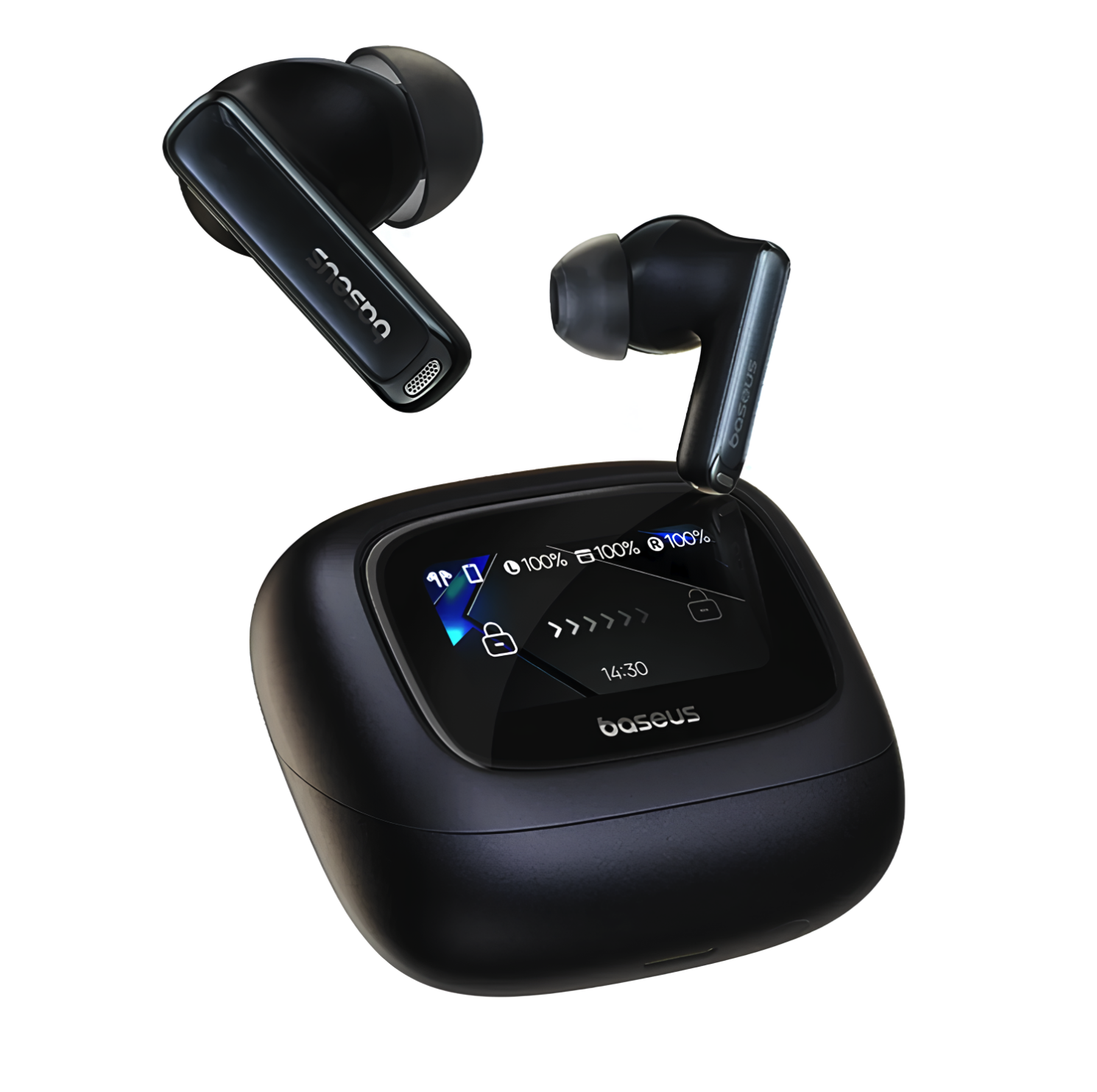 Наушники беспроводные вакуумные BASEUS Bowie M2s Ultra Bluetooth с поддержкой шумоподавления ANC и сенсорным дисплеем Наушники беспроводные вакуумные BASEUS Bowie M2s Ultra Bluetooth с поддержкой шумоподавления ANC и сенсорным дисплеем
