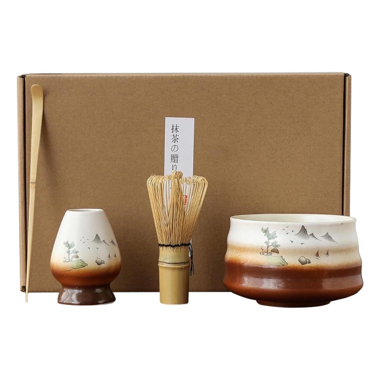Набор аксессуаров для приготовления матча чая Japanese Landscape 4 предметов (JP2)