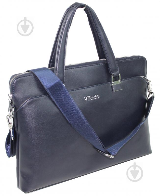 Деловой портфель женский из искусственной кожи Villado Темно-синий (SS50-597)