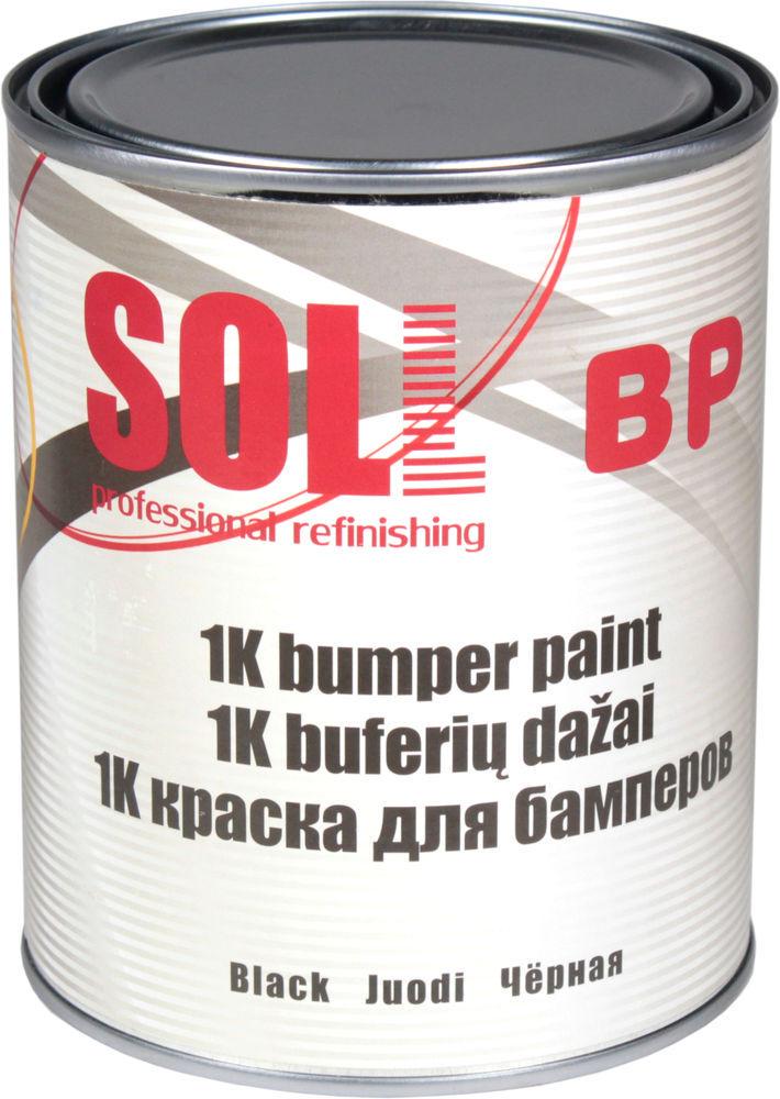Краска для пластика SOLL SBP 1B структурная 1 л Черный
