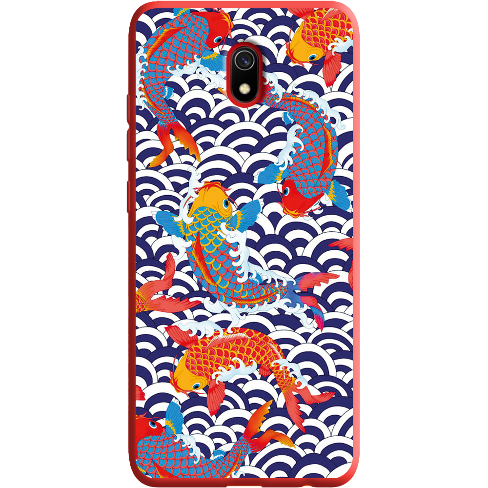 Чехол Boxface Xiaomi Redmi 8A Koi Fish Красный силикон (38341-up2477-38672)