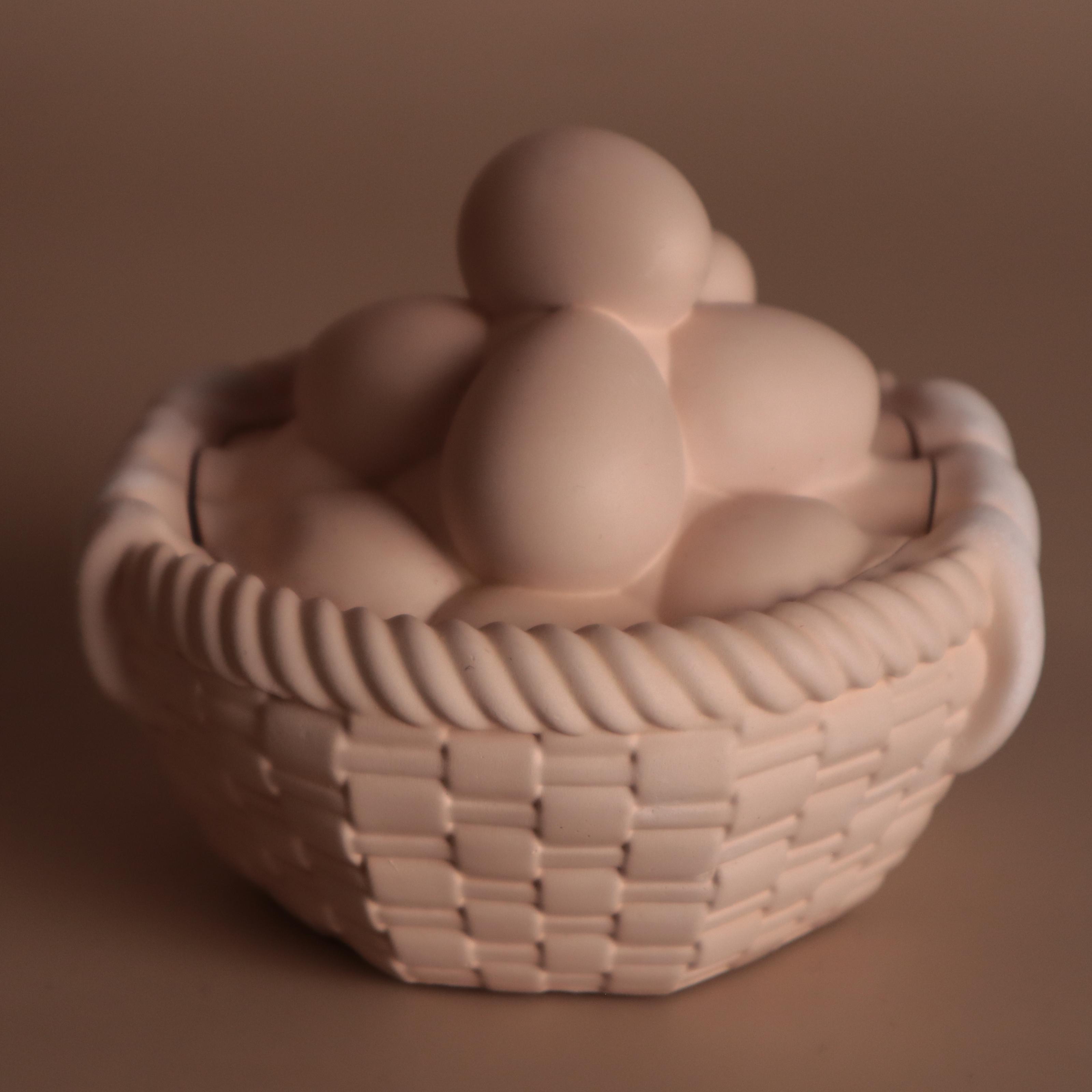 Аромасвічка соєва Wax Harmony Ваніль у гіпсовому кашпо Кошик з яйцями Бежевий (1000121) Аромасвічка соєва Wax Harmony Ваніль у гіпсовому кашпо Кошик з яйцями Бежевий (1000121)