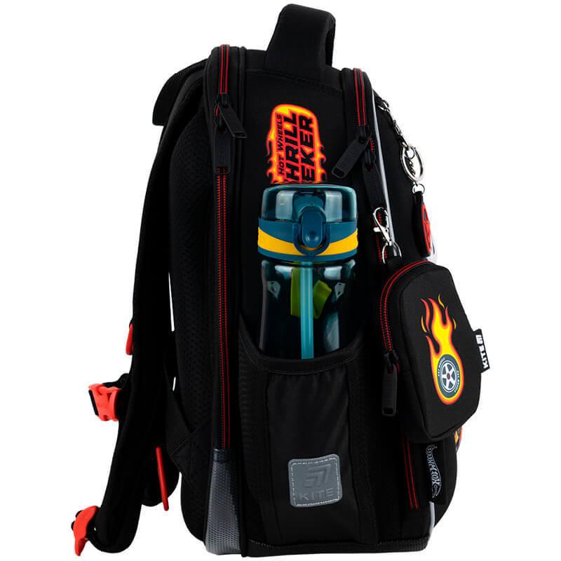Шкільний рюкзак каркасний KITE Education 555 Hot Wheels 14 л Чорний (HW25-555S) - фото 6