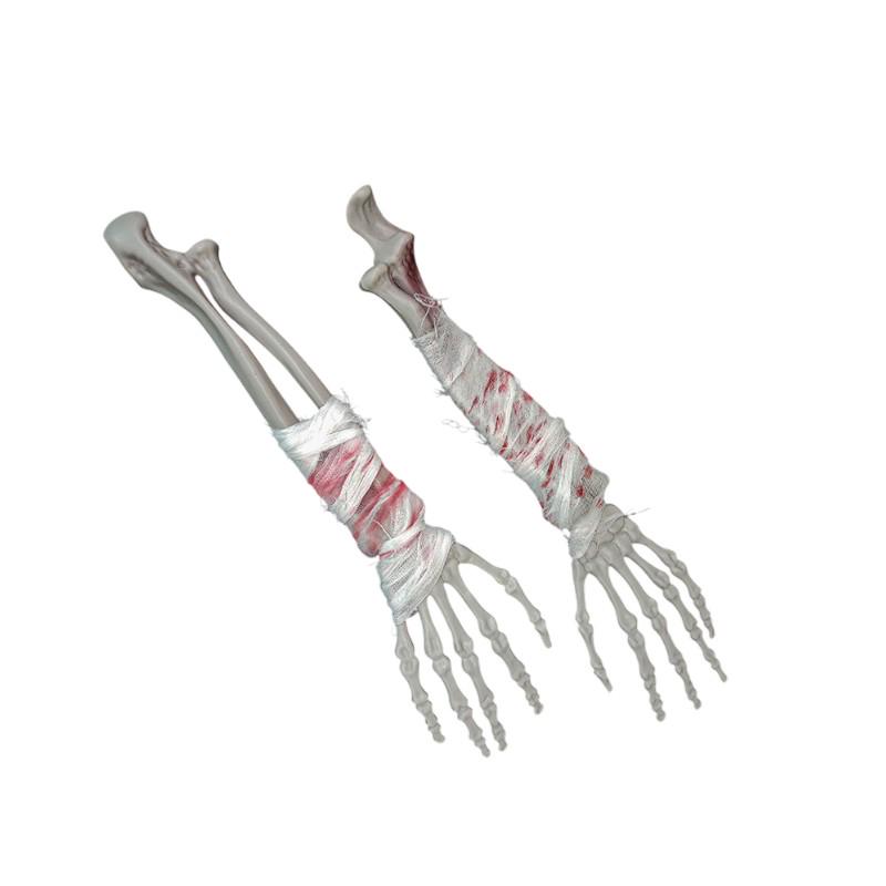 Скелет руки на Хэллоуин 2 шт. 41x9 см Разноцветный (7807858)