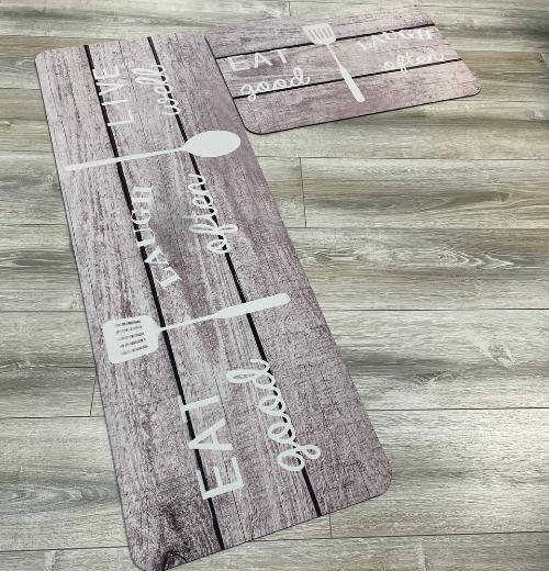 Набор ковриков для кухни/ванной Kitchen Eat Live 2в1 диатомитовый 120х40/60х40 см Бежевый (KD2KitchenEatLive120beige) - фото 5 Набор ковриков для кухни/ванной Kitchen Eat Live 2в1 диатомитовый 120х40/60х40 см Бежевый (KD2KitchenEatLive120beige) - фото 5