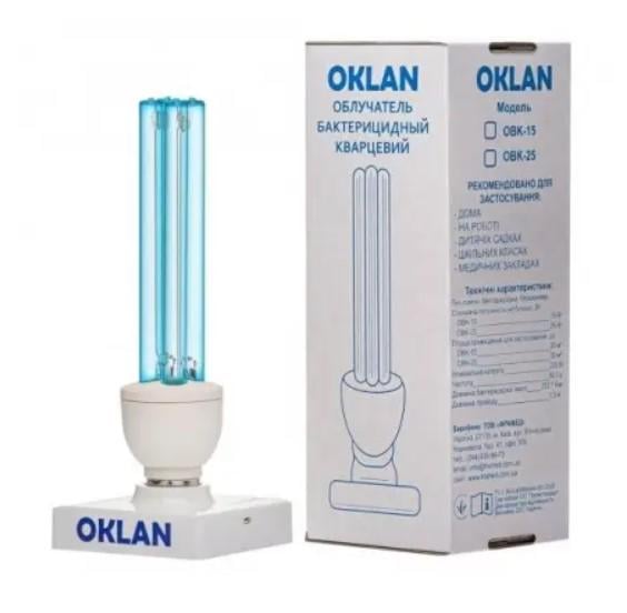 Бактерицидная лампа безозоновая Oklan OBK-25 (12911105)