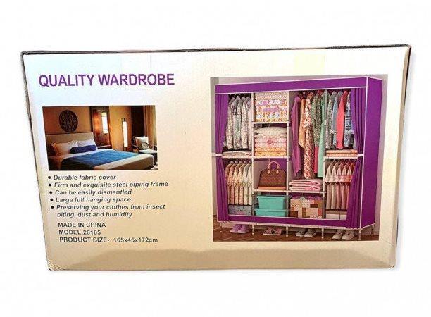 Тканный шкаф складной на 4 секции 165х45х172 см (2574795534) - фото 5 Тканный шкаф складной на 4 секции 165х45х172 см (2574795534) - фото 5