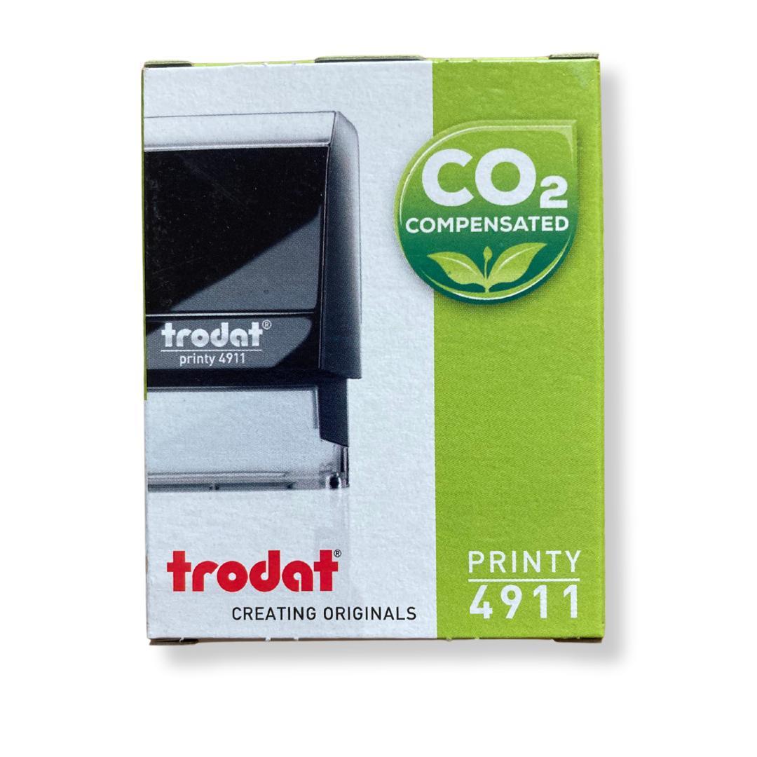 Штамп "ОХОРОНА" на автоматическом оснащении Trodat 4911 38х14 мм Желтый неон (2701972672) - фото 3