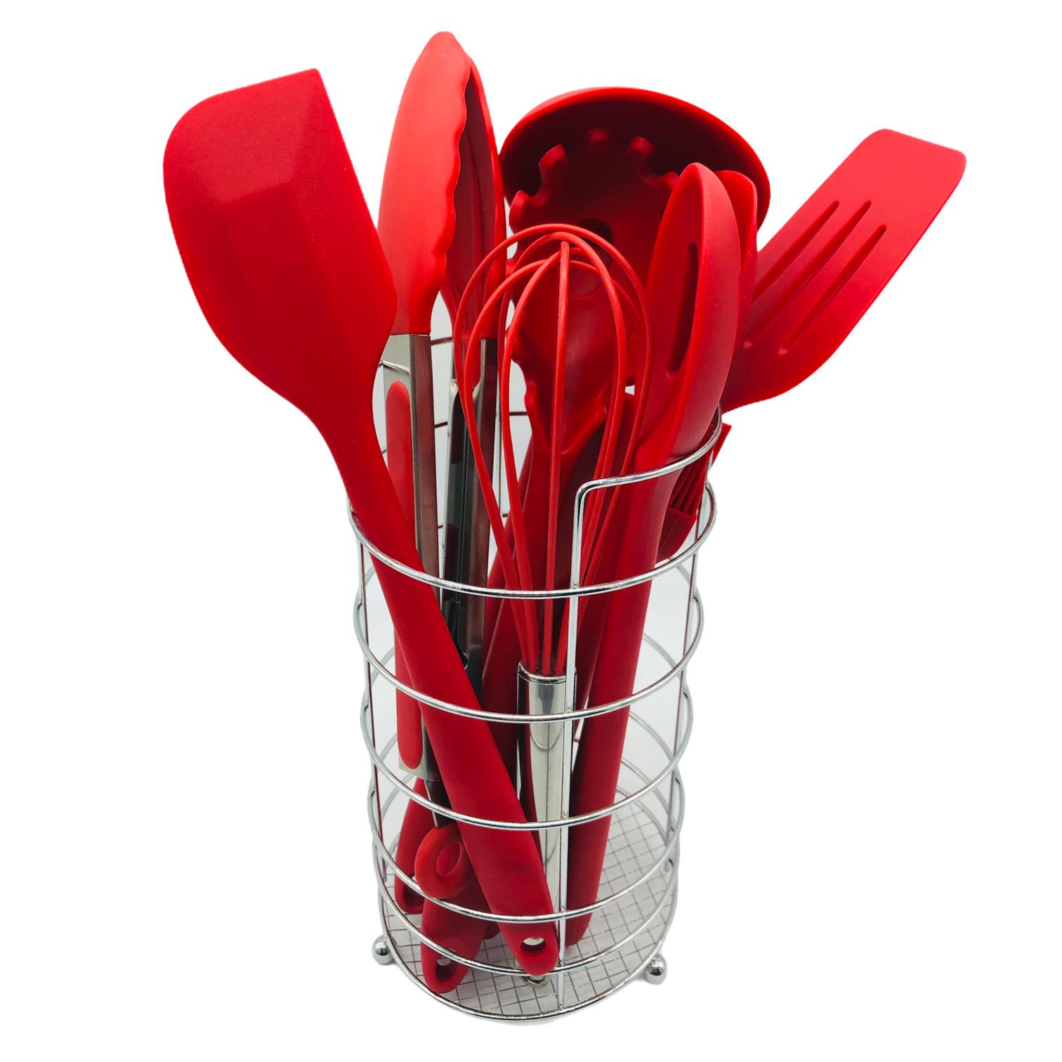 Набір кухонного приладдя A-plus 10 предметів Червоний (1986591037)