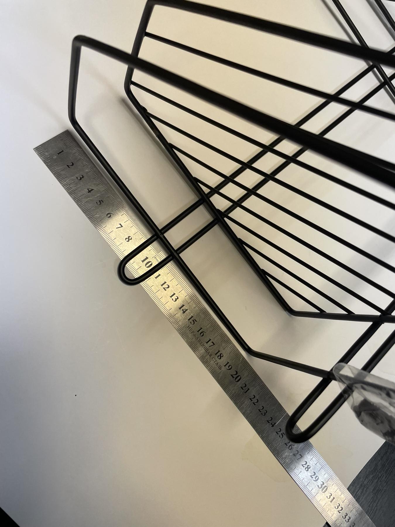 Полка угловая MOBILITY 2-х ярусная для ванной комнаты 32,5х19,5х19,5 см Черный (26650476) - фото 9