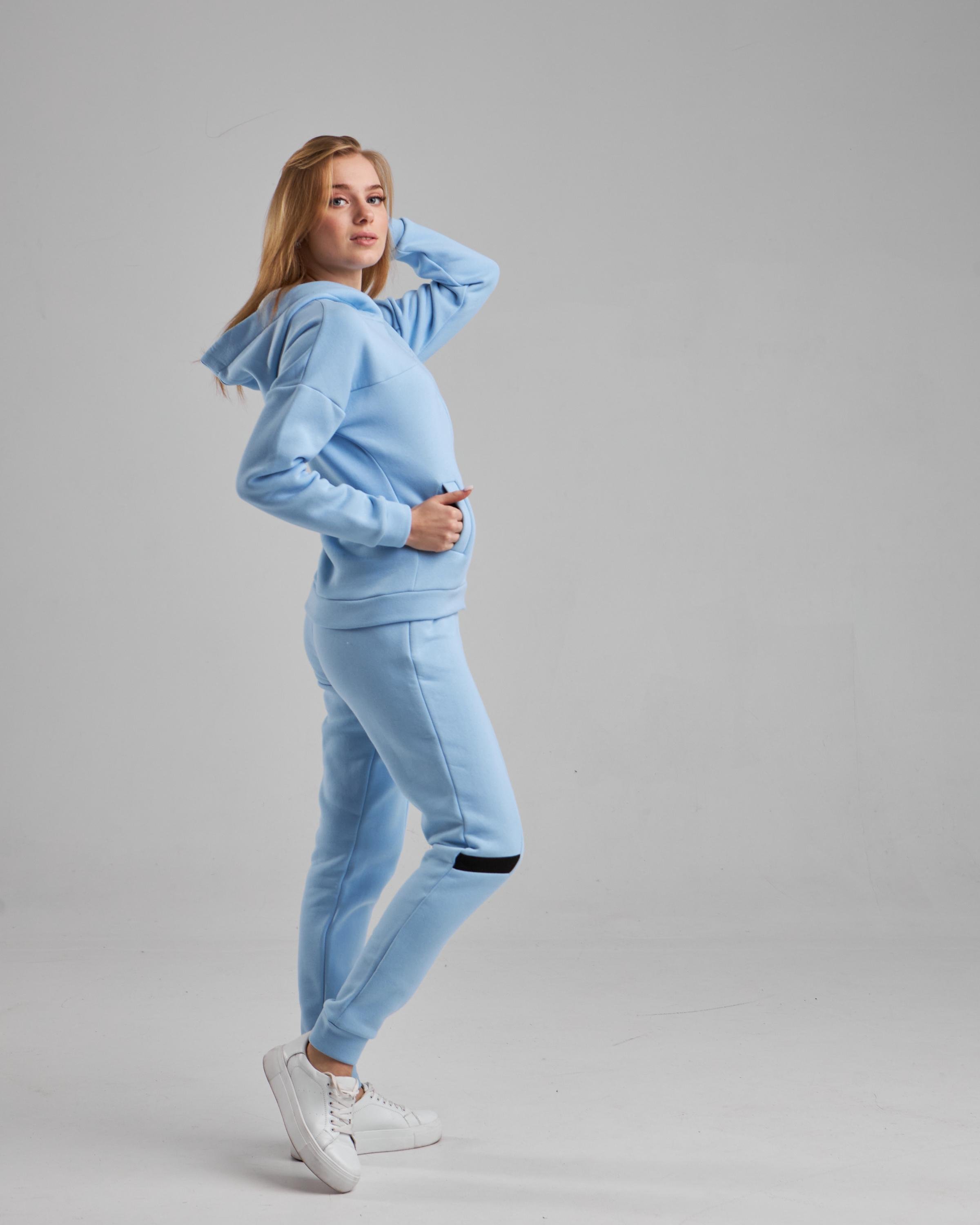 Спортивный костюм женский р. 46-48 Голубой (14605730) - фото 4 Спортивный костюм женский р. 46-48 Голубой (14605730) - фото 4