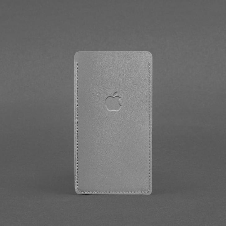 Кожаный чехол для iPhone 13 Серый (A-027659) - фото 2 Кожаный чехол для iPhone 13 Серый (A-027659) - фото 2