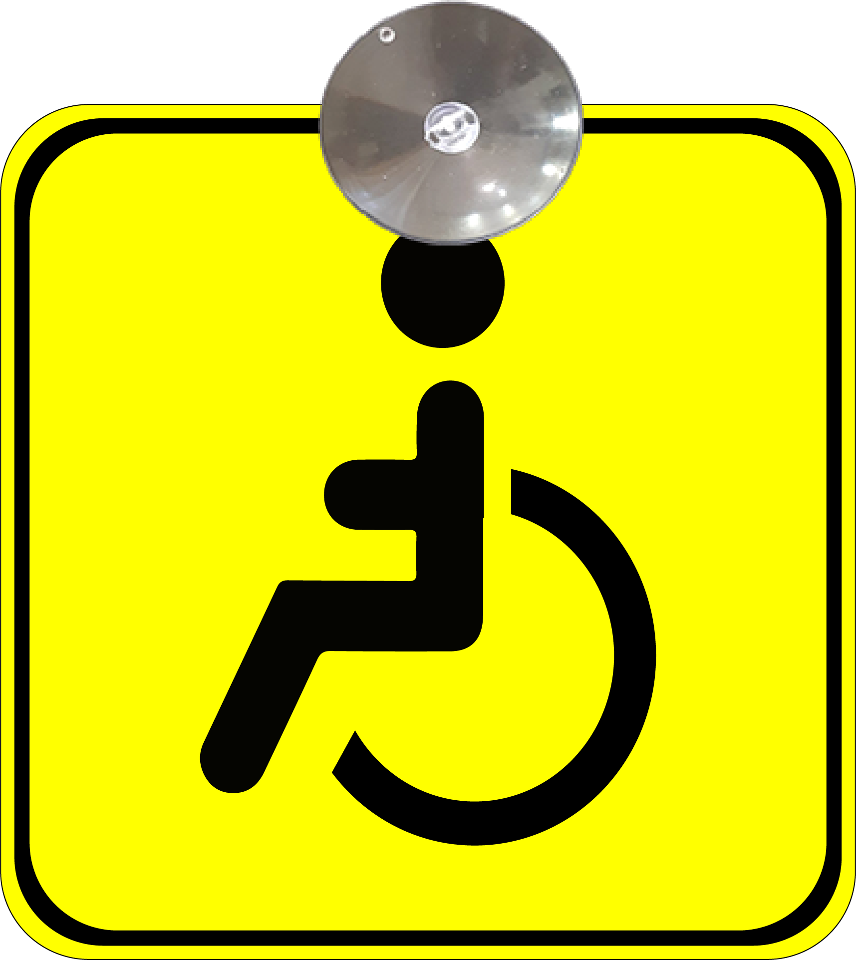 ᐉ Знак на авто Инвалид на присоске •  в е,  • Лучшая .