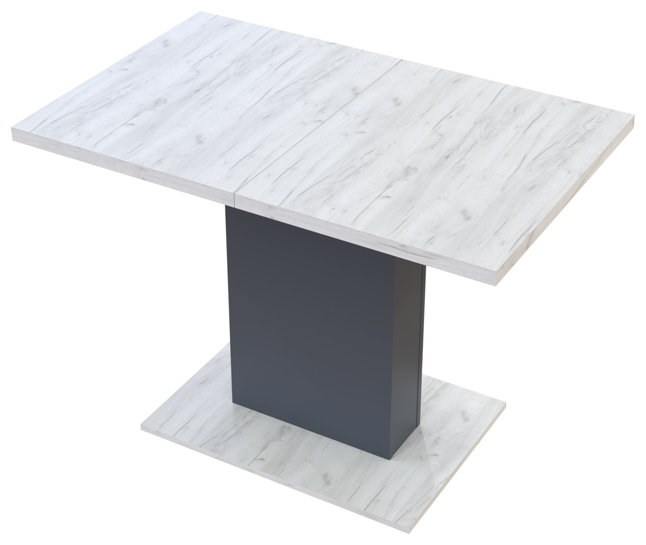 Стол обеденный Doros Бостон 150х70х79 см Дуб Крафт Белый/Графит (81339368) - фото 4