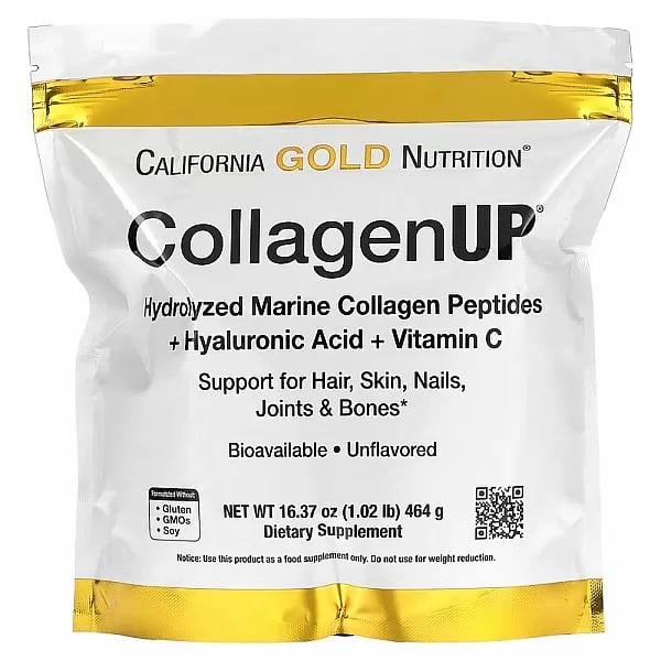 Комплекс для кожи/волос/ногтей California Gold Nutrition CollagenUP Marine Hydrolyzed Collagen 464 г 90 порций Unflavored