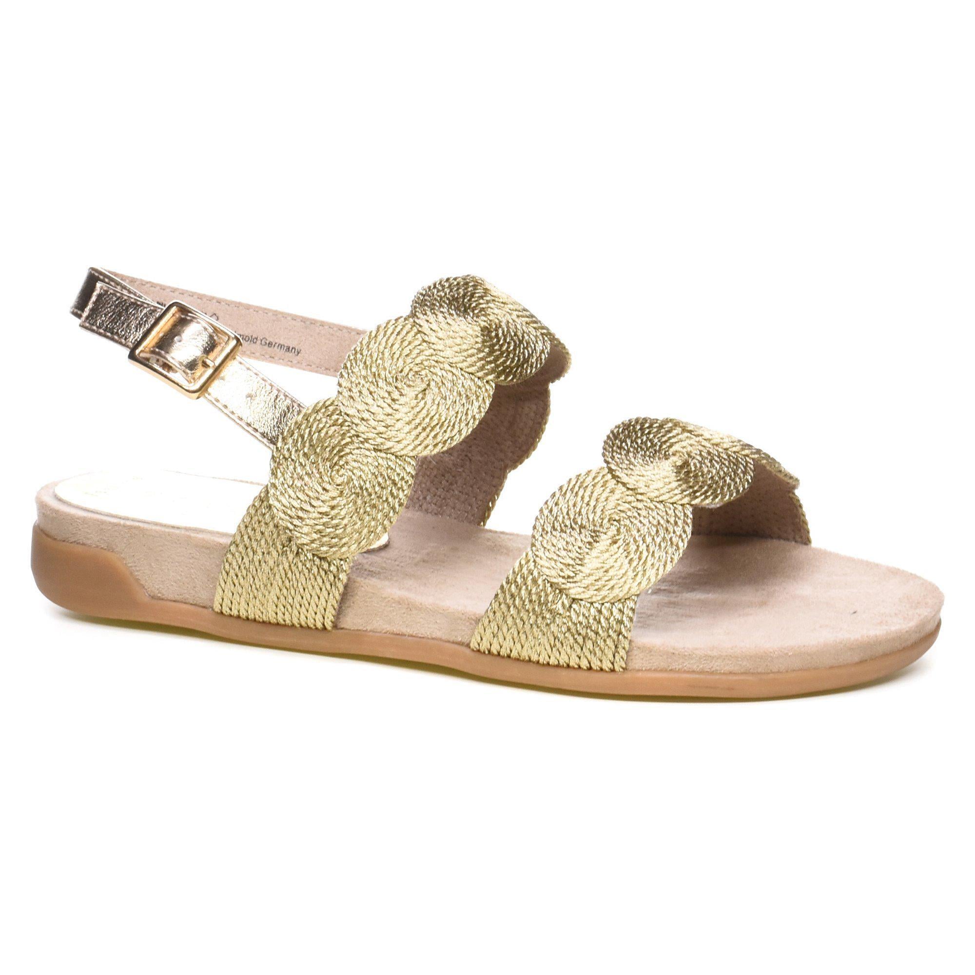 Сандалии женские летние Marco Tozzi р. 42 Золотой (069935-42)
