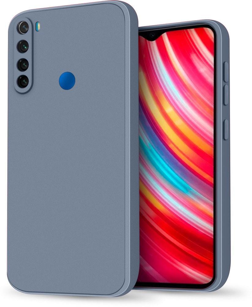 Силиконовый чехол HardCorner Xiaomi Redmi Note 8 2021 (с микрофиброй) Gray Blue (38093-6D)