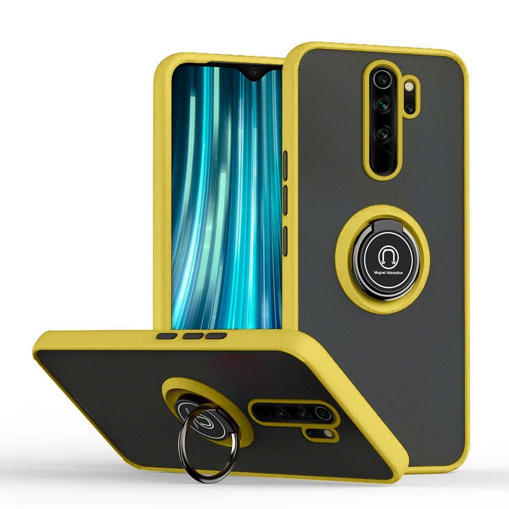 Защитный чехол MatteLuxe Xiaomi Redmi Note 8 Pro (с кольцом) Yellow (34253-0A)